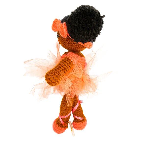 Ade Wearing Peach Tutu from Ms Kenya Doll Custom-Made Collection - Picture 5 of 6